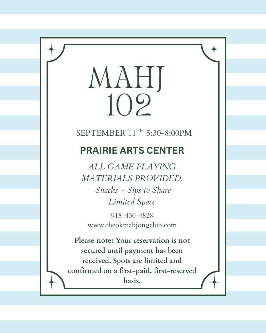 Mahj 102 September 11th