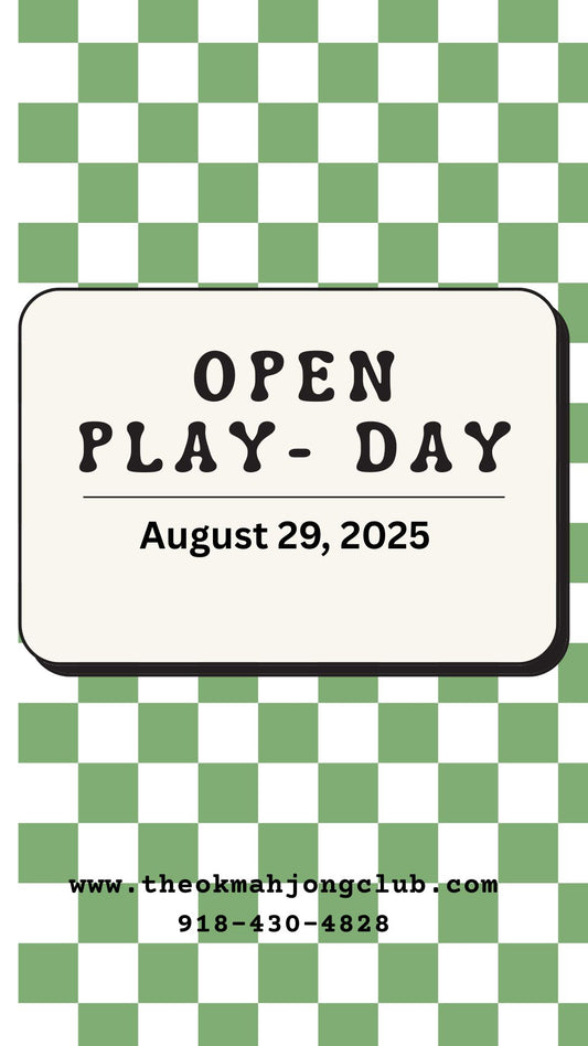 Open Play August 29th