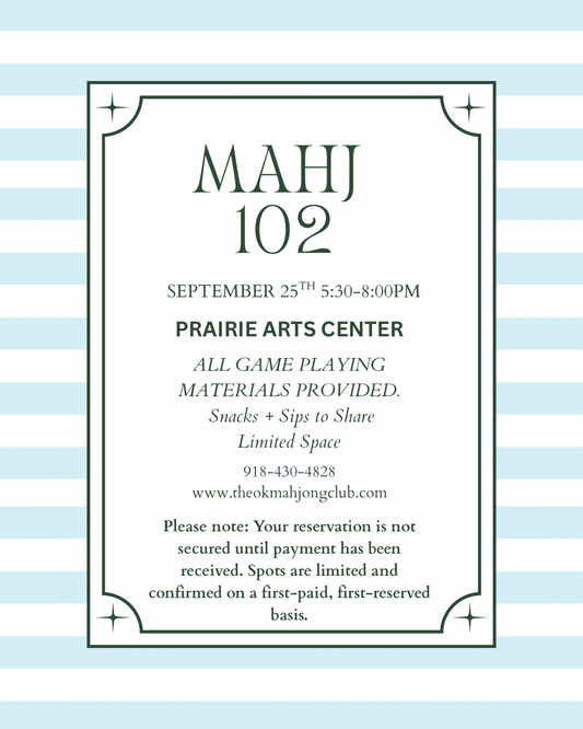 Mahj 102 September 25th