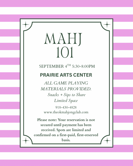 Mahj 101 September 4th