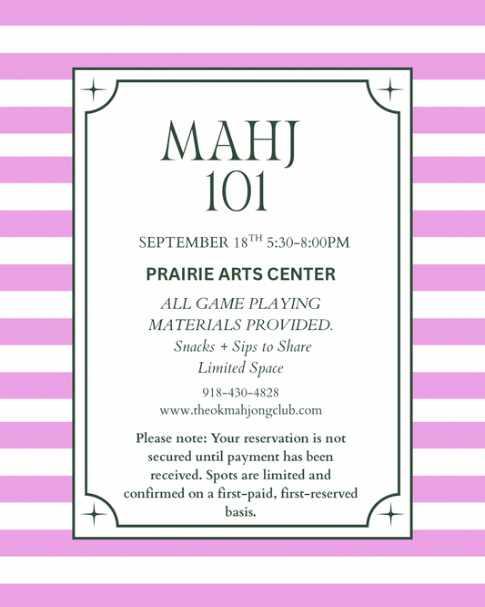 Mahj 101 September 18th
